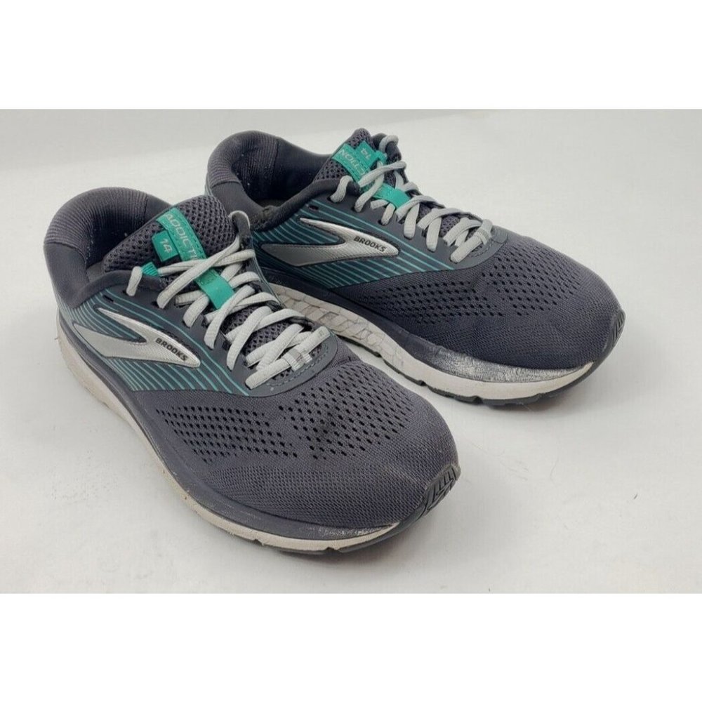 Brooks Addiction 14 Womens  Running Athletic Sneaker Shoes Gray Size 9 B